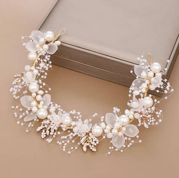 Pearl Flower Headband